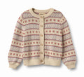 WHEAT Jacquard Cardigan Vikki