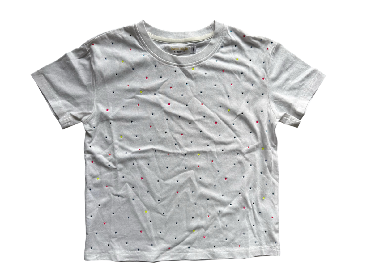 Tweenstyle Multi Mini Stone TEE - White