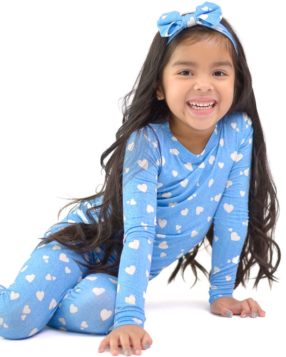 Lev Baby Denim Hearts Toddler Lounge