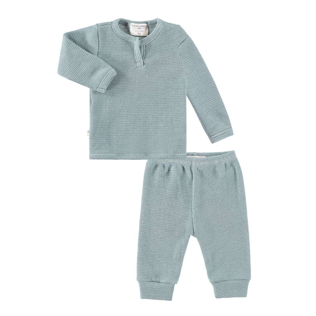 Paige Lauren Thermal Henley Long John Set