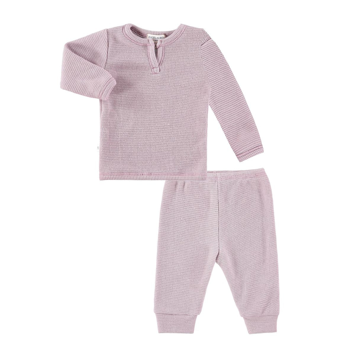 Paige Lauren Thermal Henley Long John Set