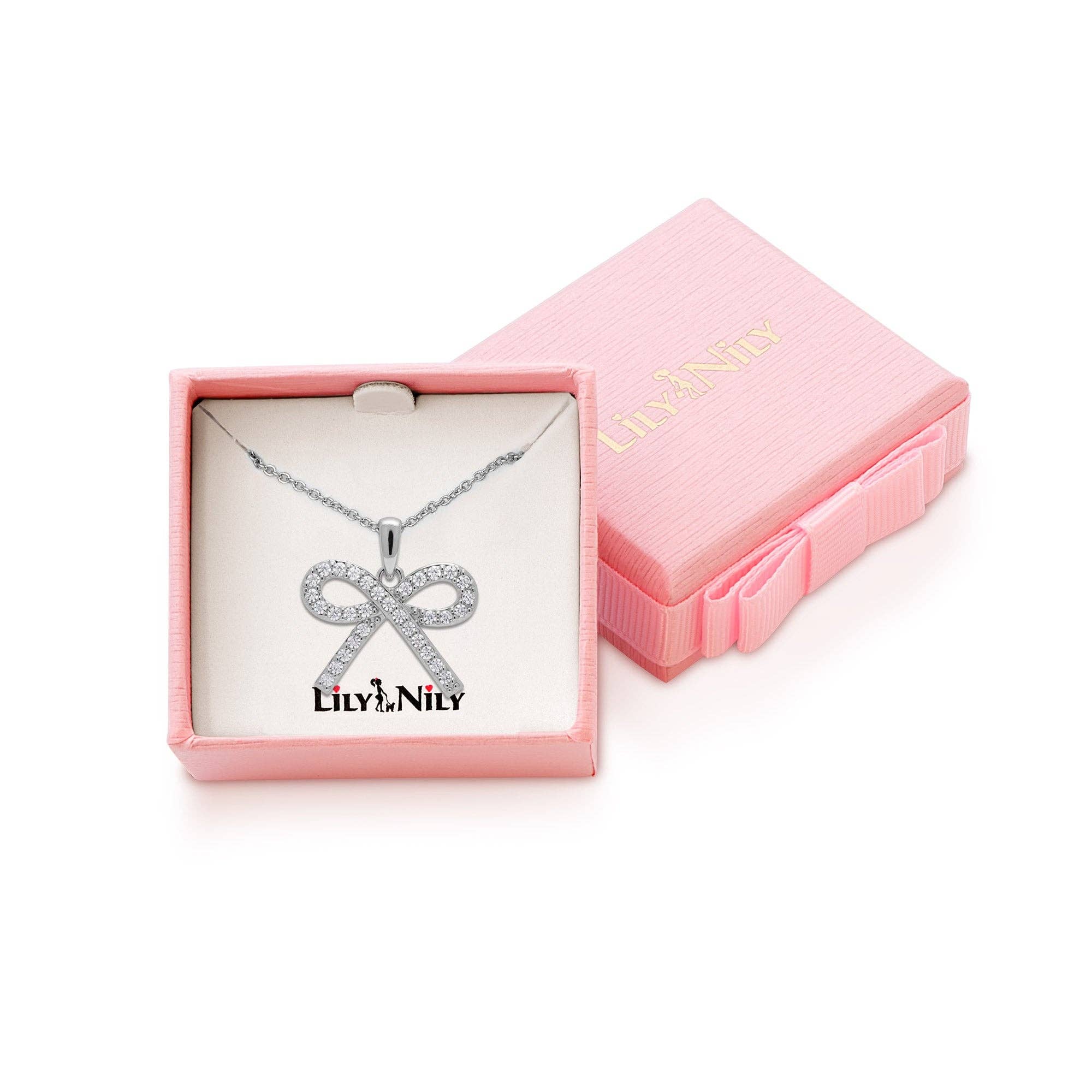 CZ Bow Necklace