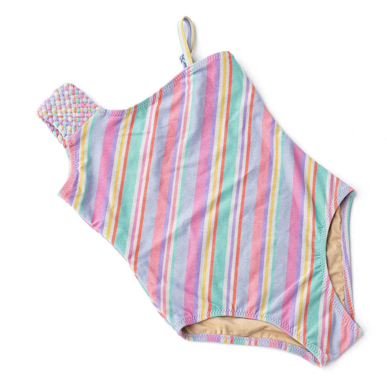Shade Critters Stripe Girls Shimmer One Piece Swimsuit