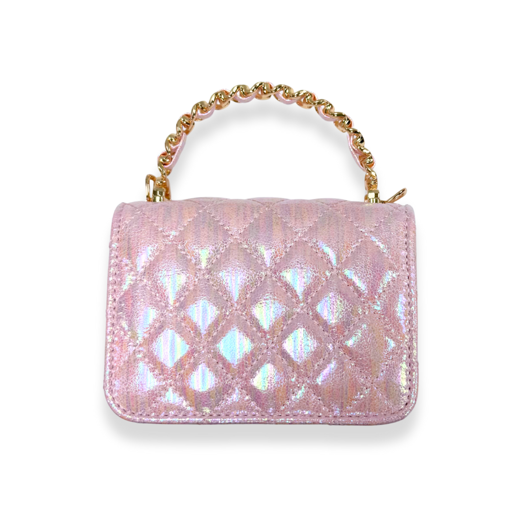 Doe A Dear Shiny Quilted Purse