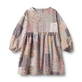 WHEAT L/S Patch Dress
