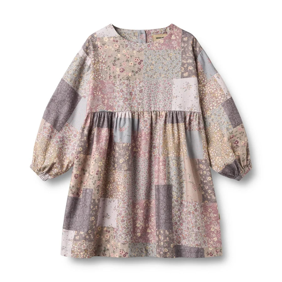 WHEAT L/S Patch Dress
