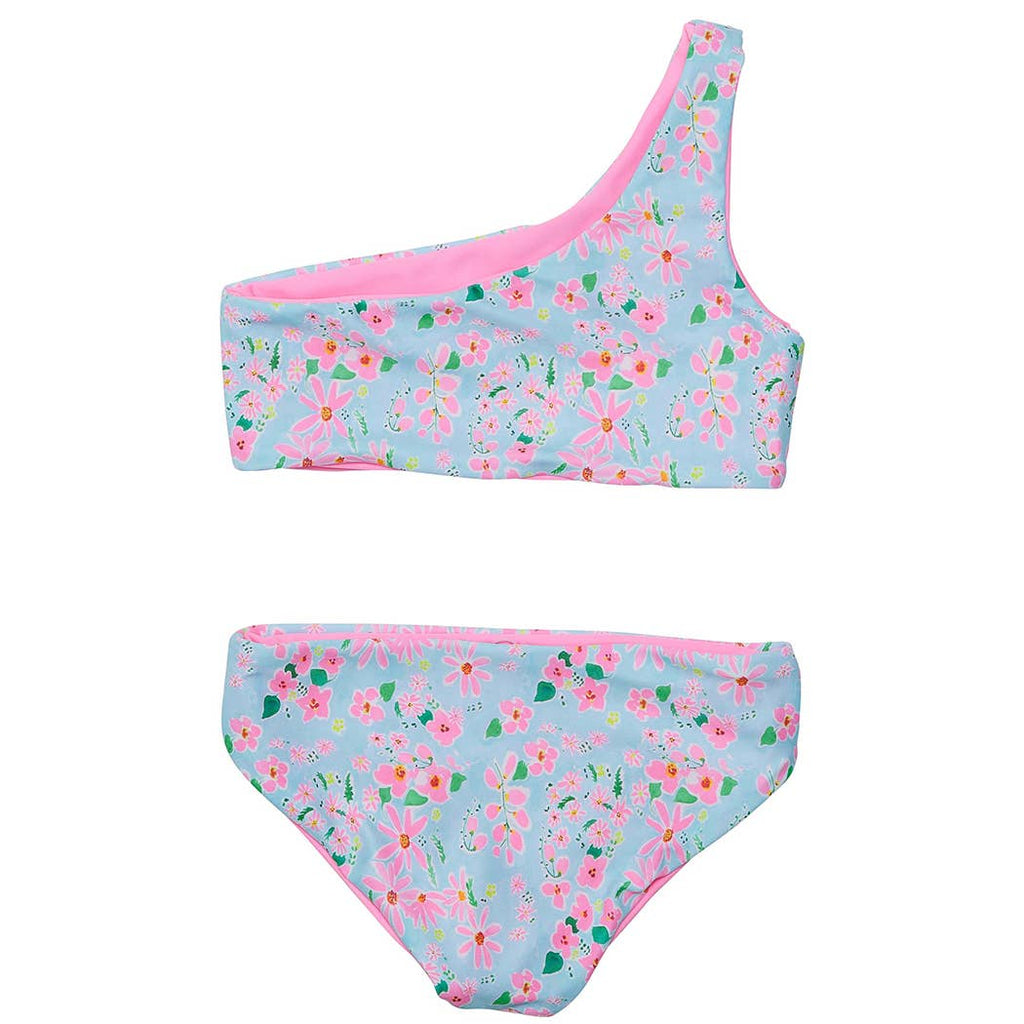 Snapper Rock Daisy Chain One Shoulder Reversible Bikini