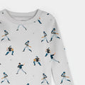 Petite Lem L/S Pj Set Baseball