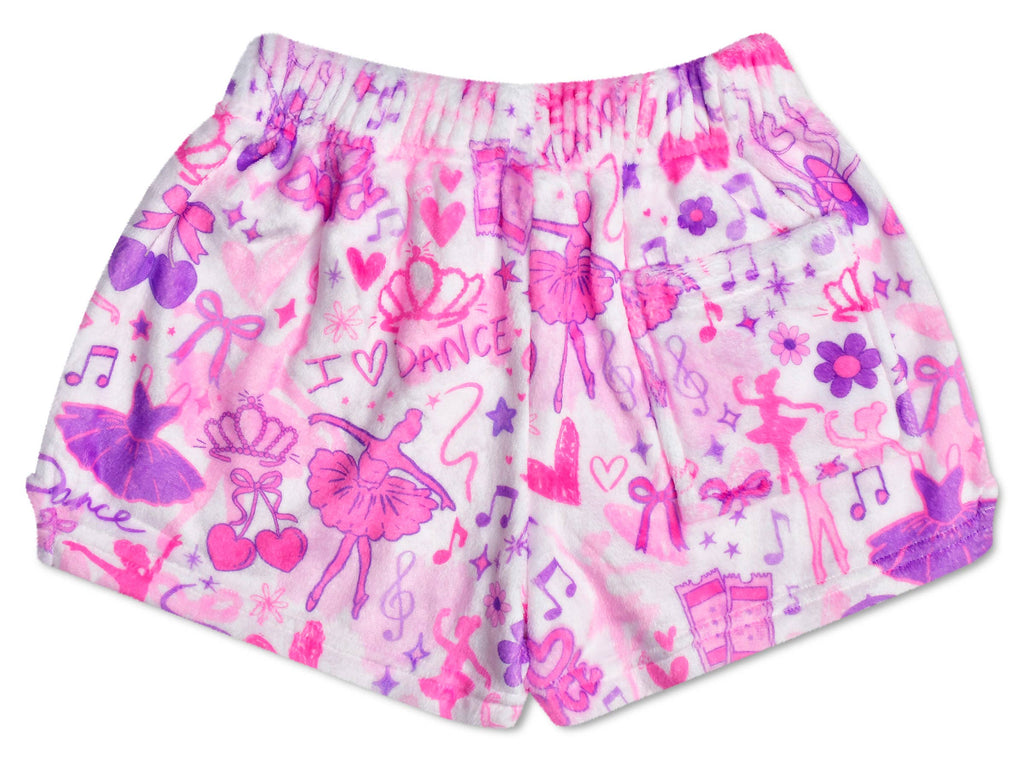 Corey Paige Love to Dance Plush Shorts (Youth Med (10-12))