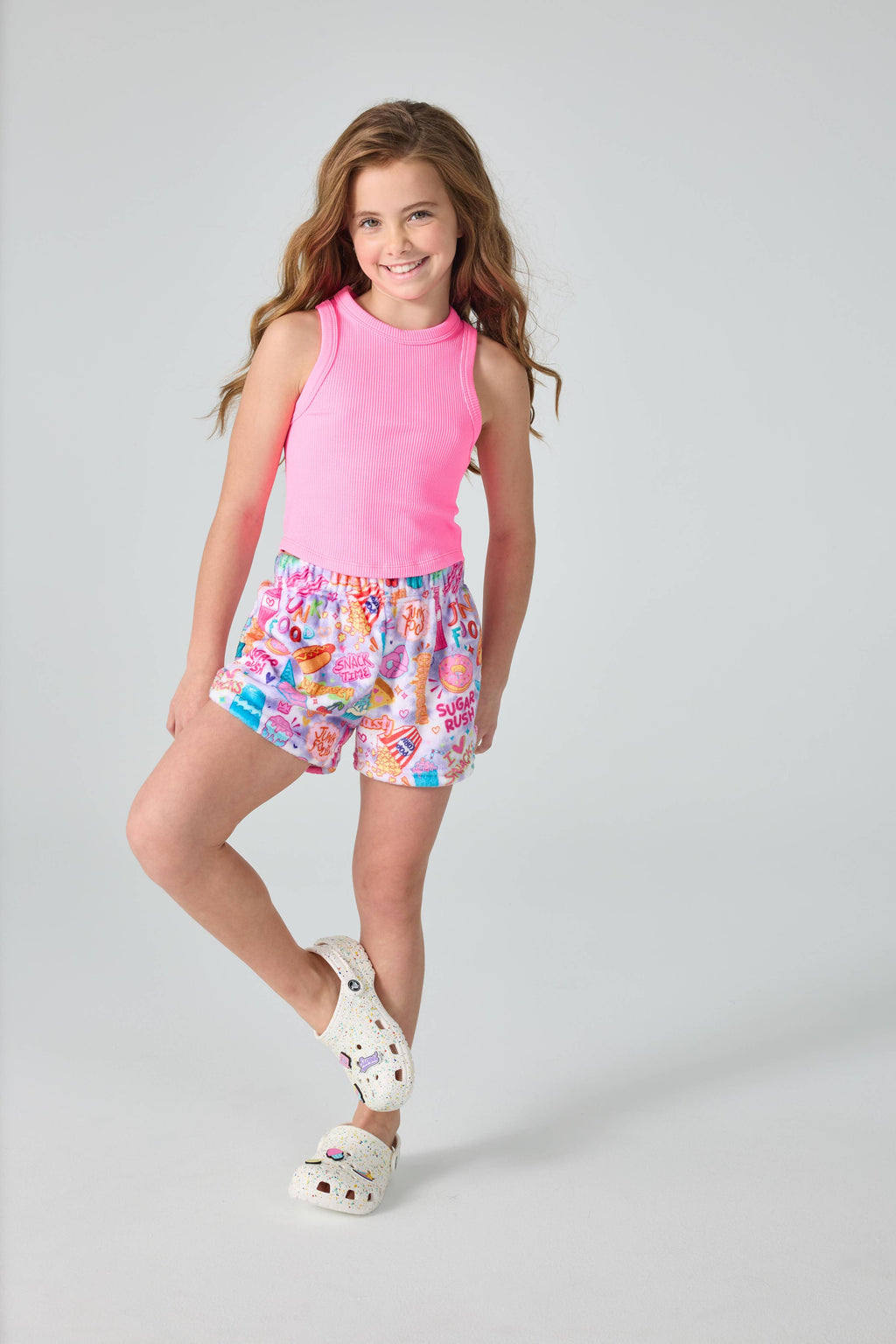Corey Paige Junk Food Plush Shorts (X-Small (4-6))