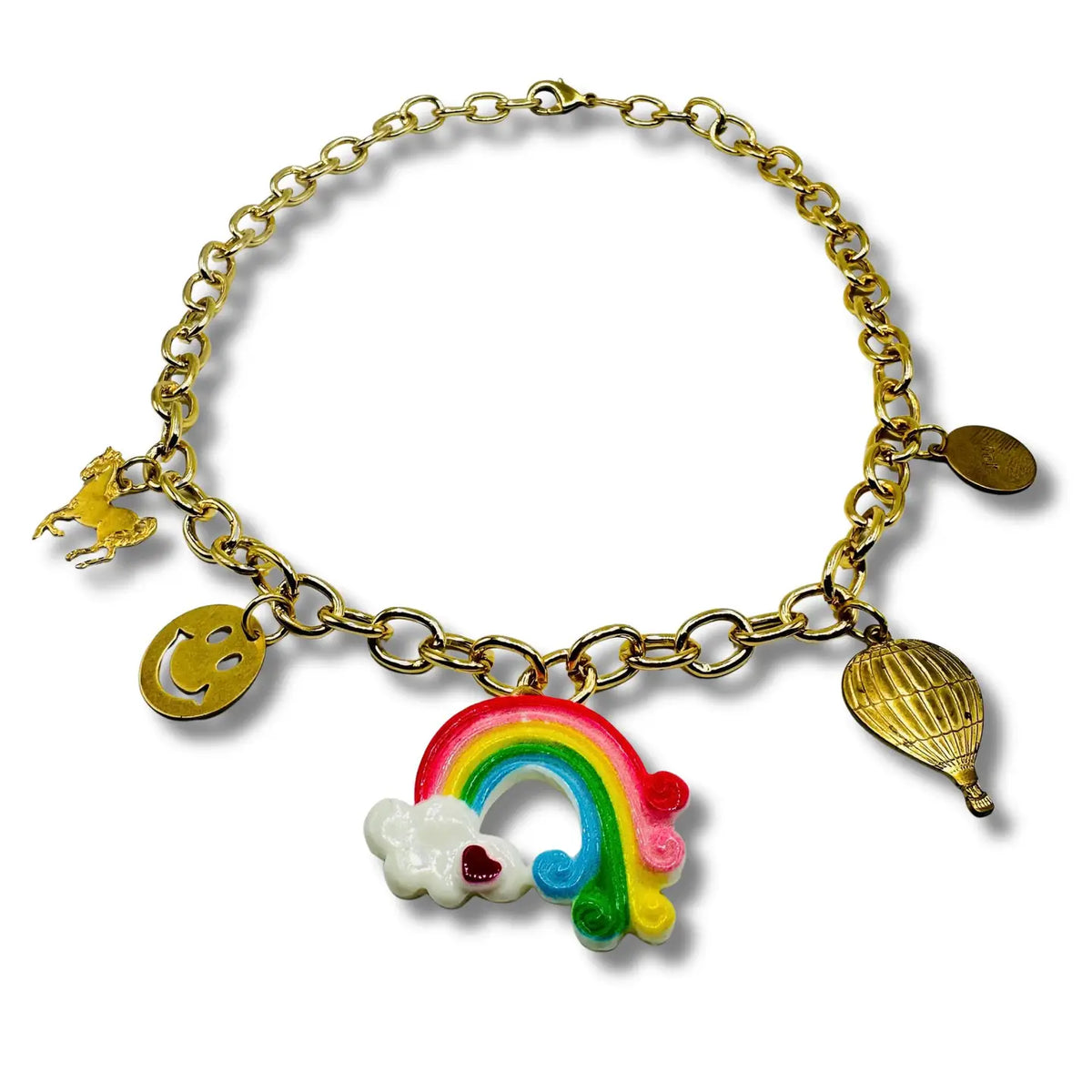 Sadies MoonRainbow Unicorn Necklace