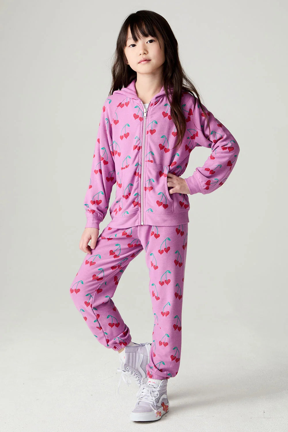 Chaser Allover Sweethearts Zip up