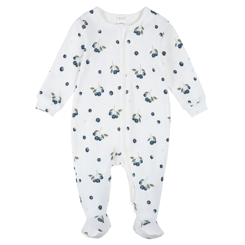 Petite Lem Blueberry Footie