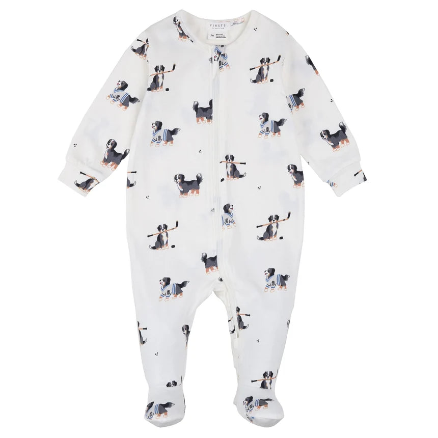 Petit Lem Hockey Dog Footie