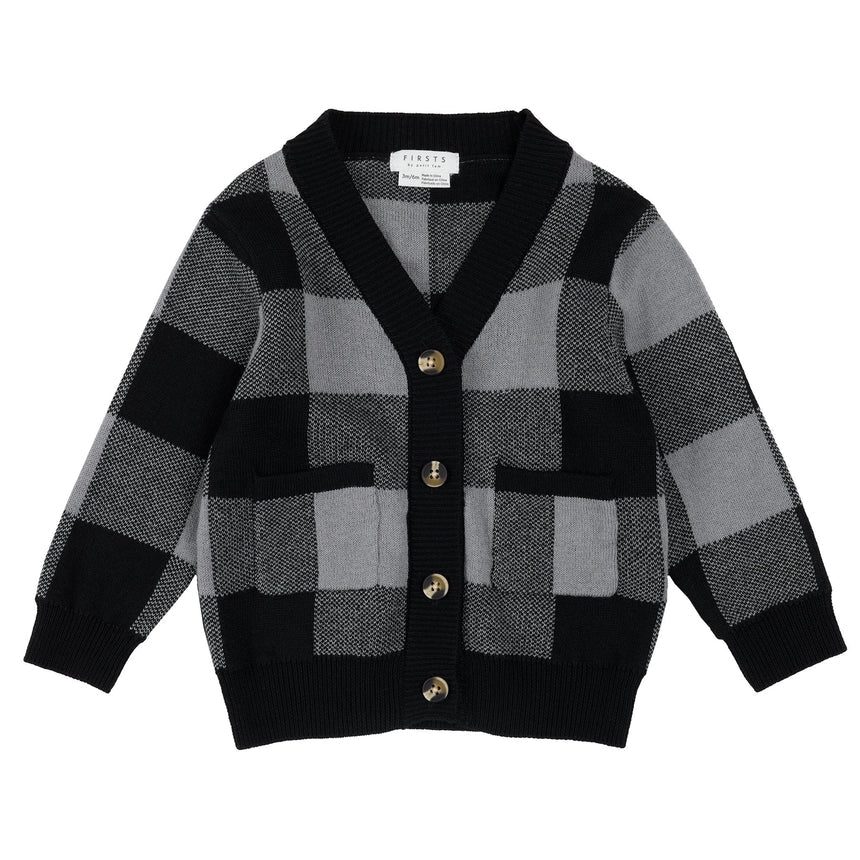 Petit Lem Gingham Cardigan
