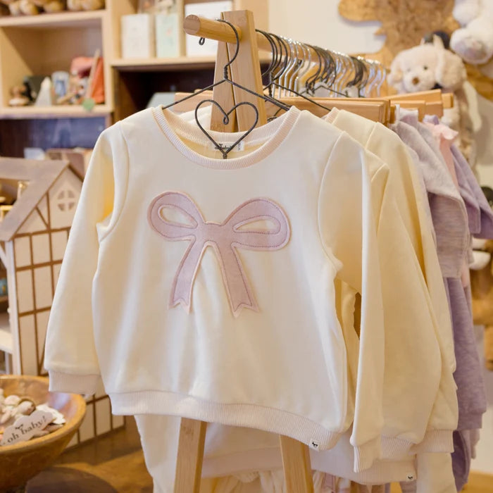 Oh Baby! Bow Applique Sweatshirt