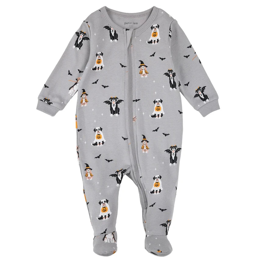Petit Lem Halloween Dogs Footie