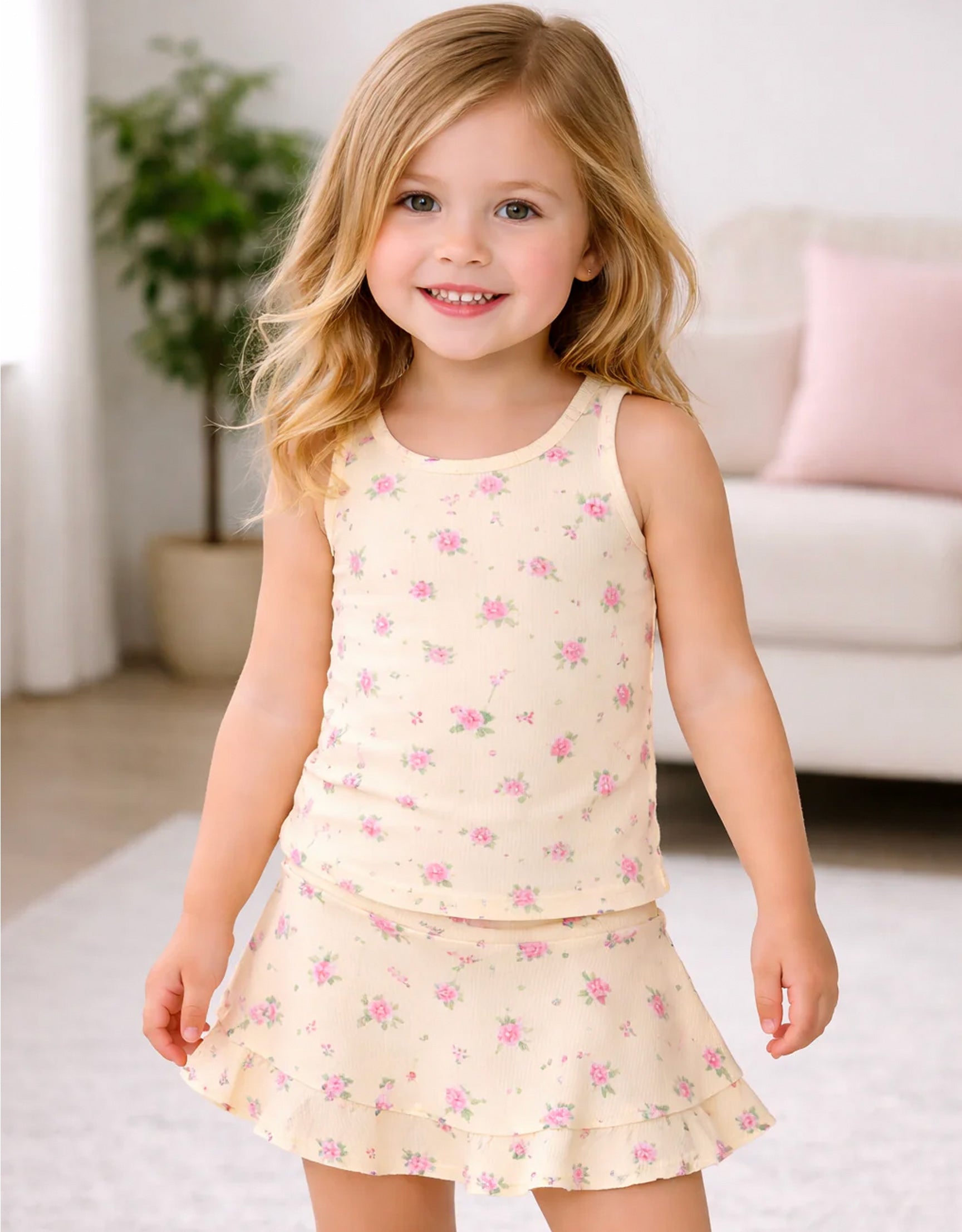 Sofi Yellow Flower Tank