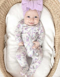 Etta Ruffled Zippered Footie