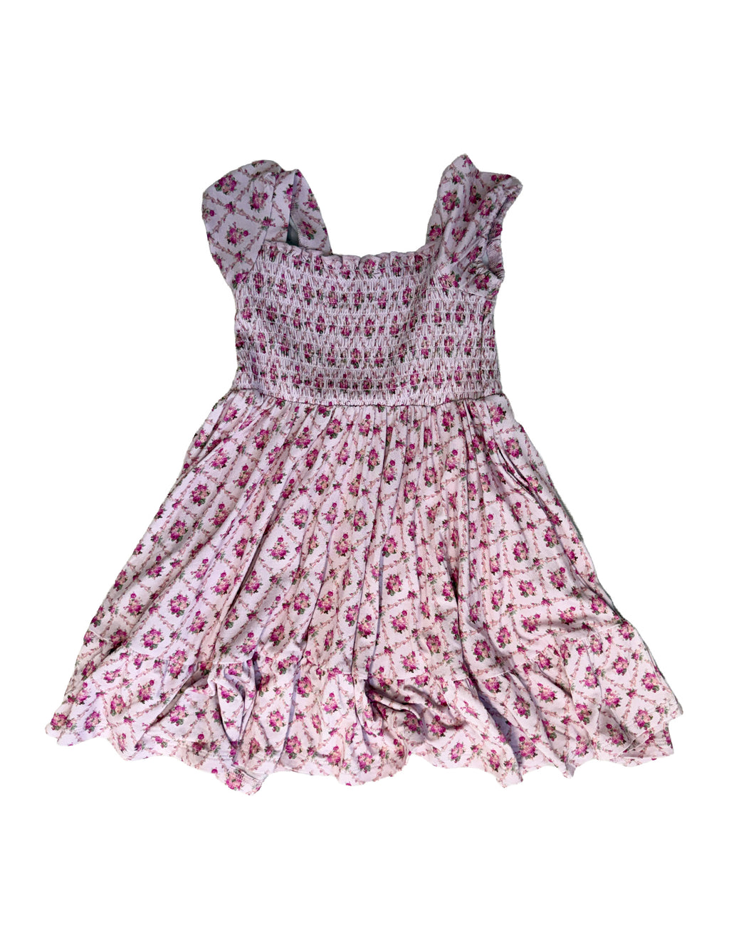Caroline Smocked Bubble Twirl Dress