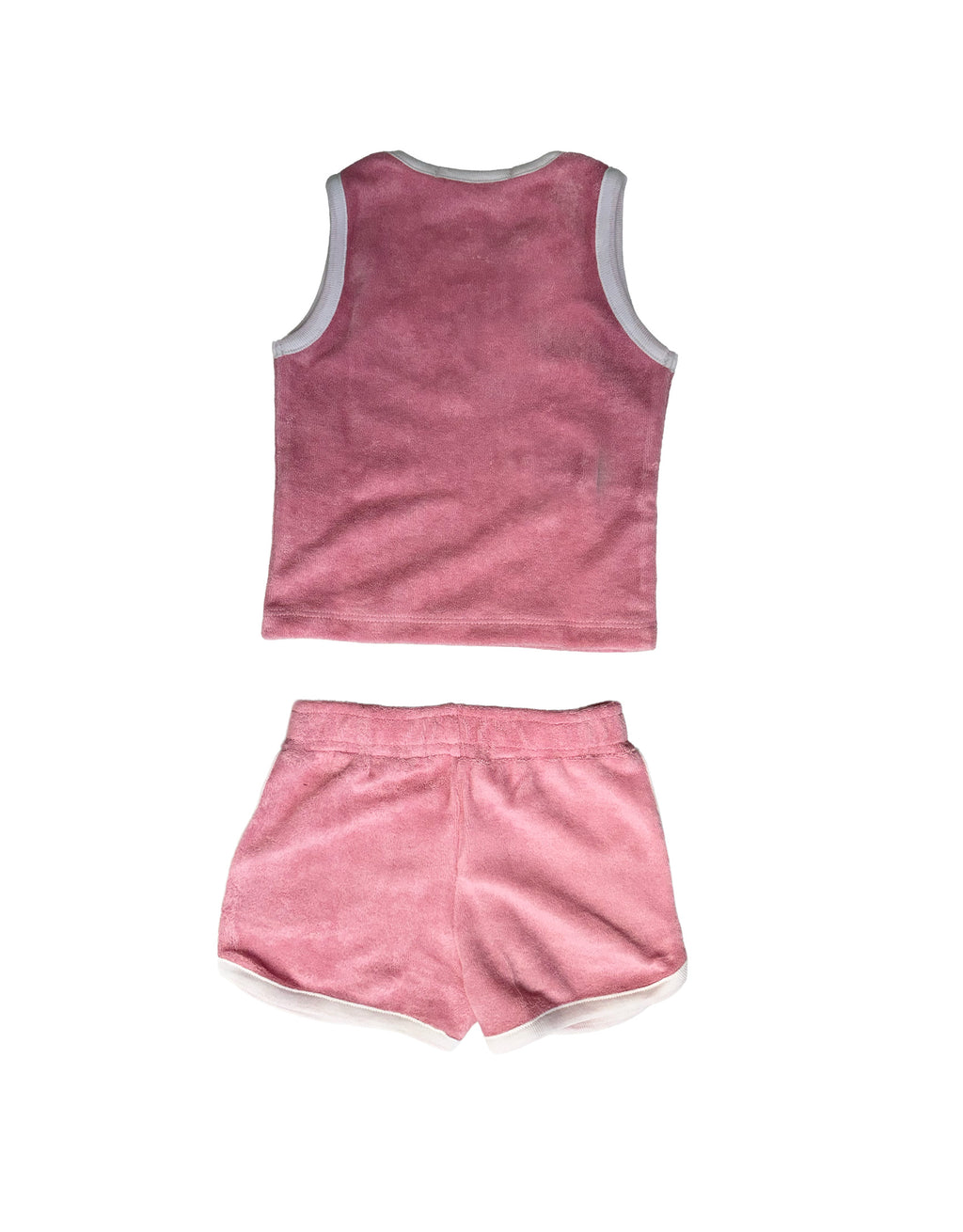 Baby Steps Terry Pink Short Set
