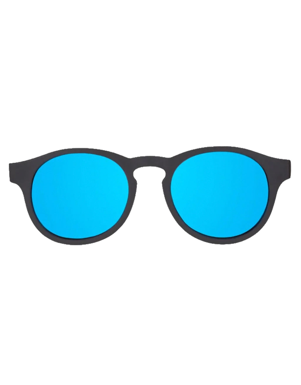 Jet Black Keyhole | Polarized Cobalt Blue Mirrored Lenses