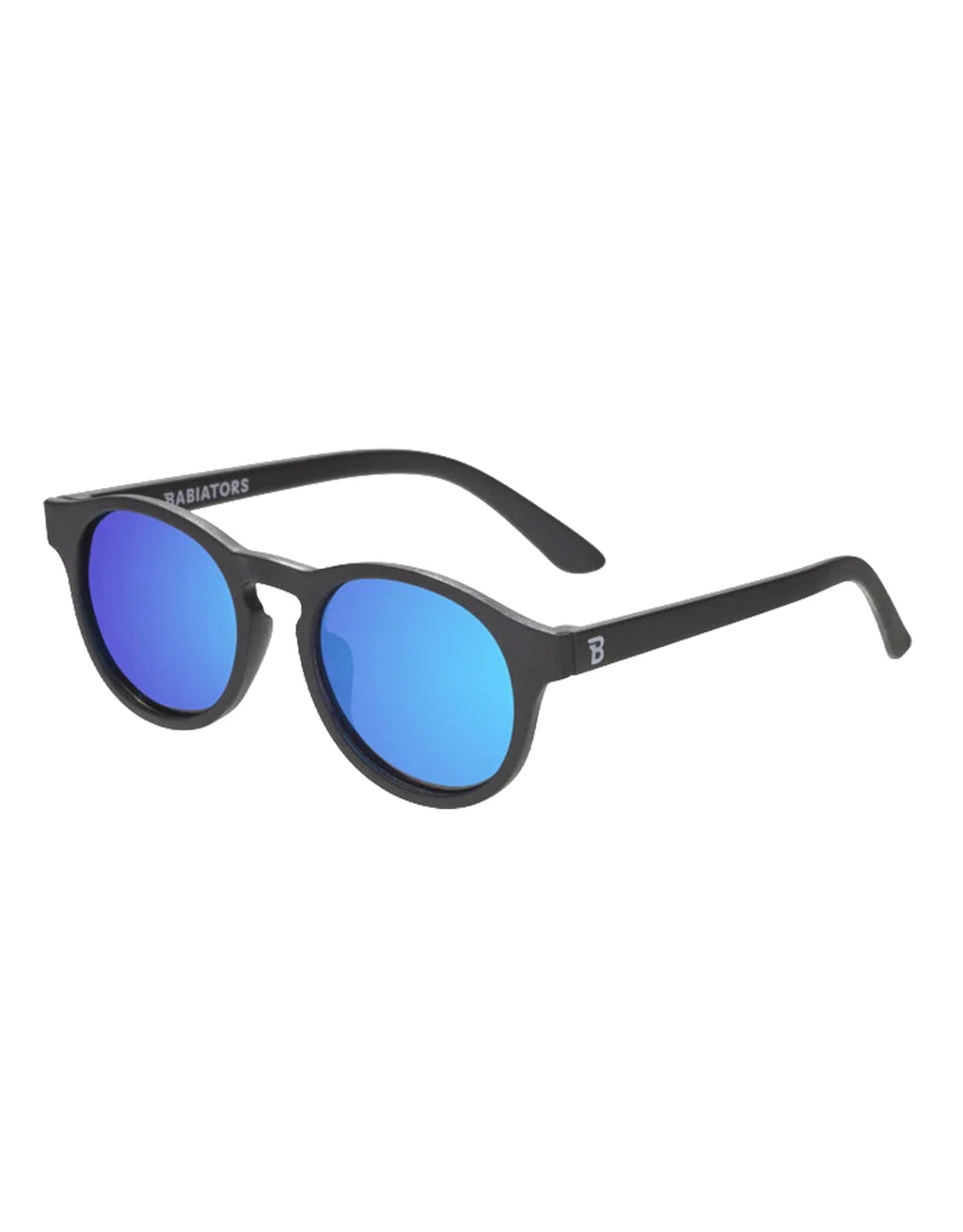 Jet Black Keyhole | Polarized Cobalt Blue Mirrored Lenses