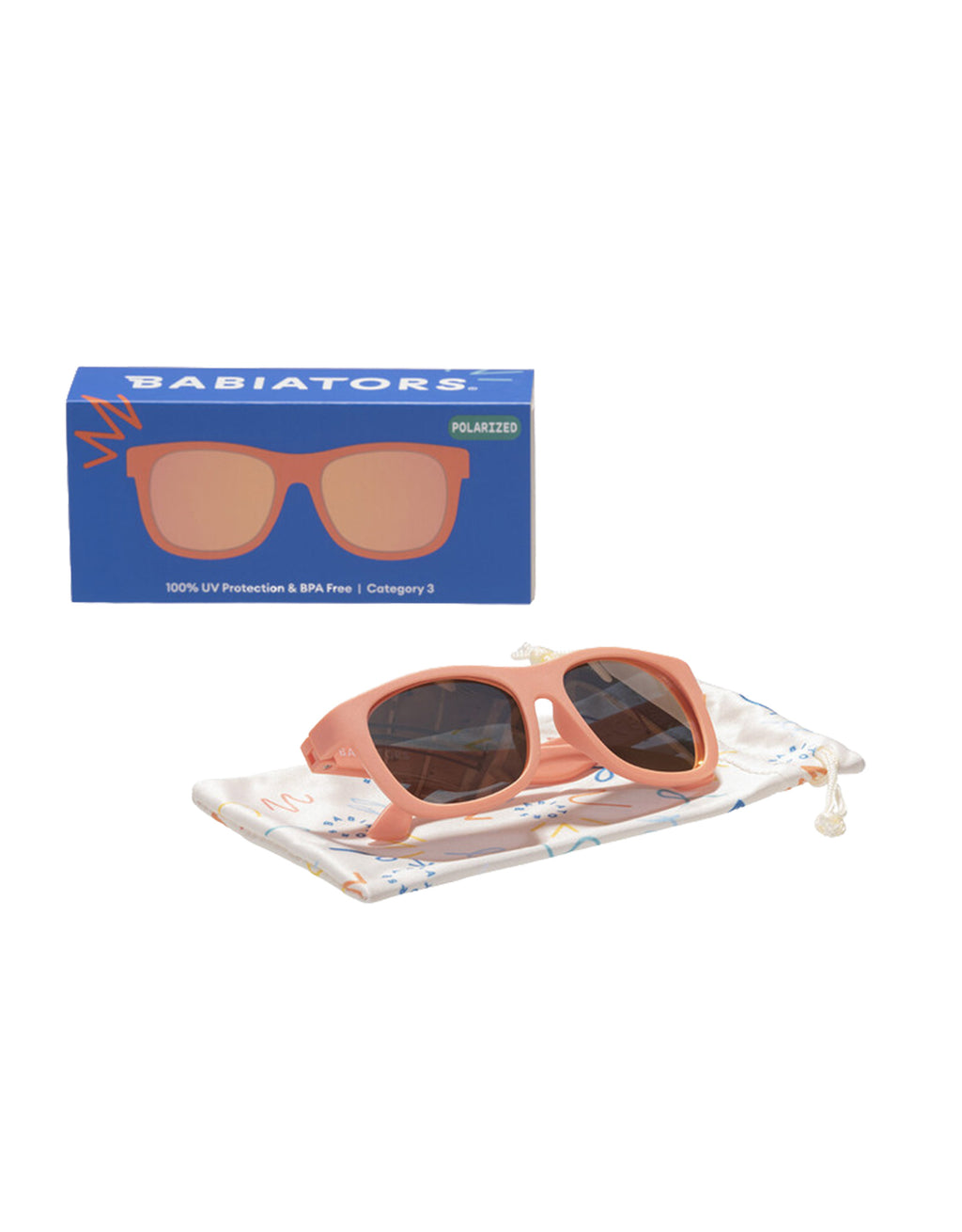Perfectly Papaya Navigator | Polarized Peach Mirrored Lenses