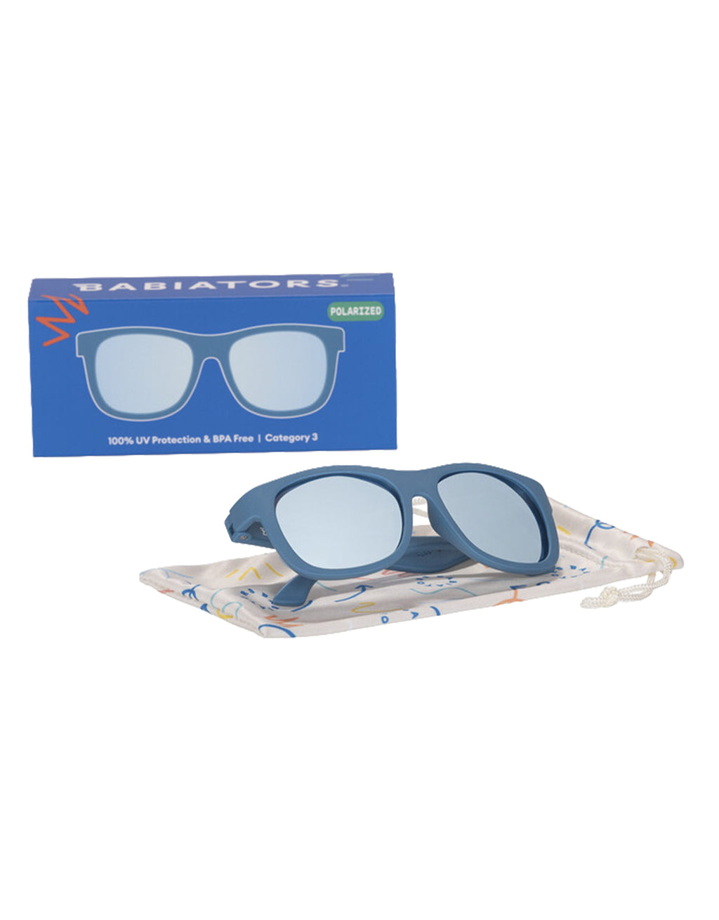 Midnight Blue Navigator | Polarized Light Blue Mirrored Lenses