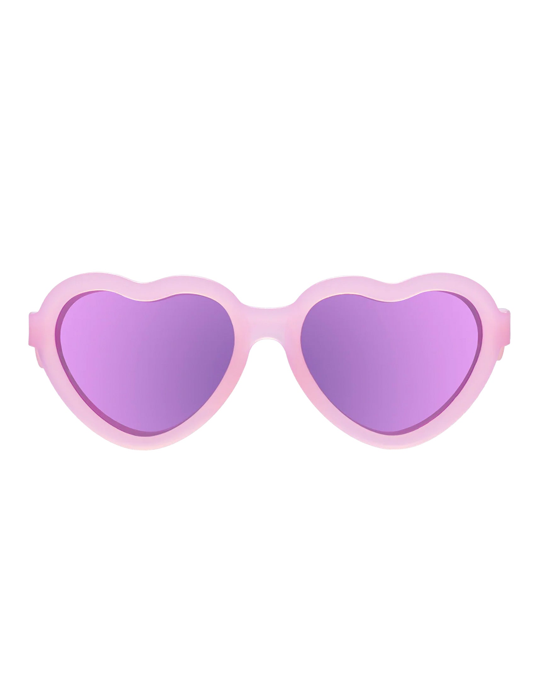 Frosted Pink Heart | Polarized Purple Mirrored Lenses