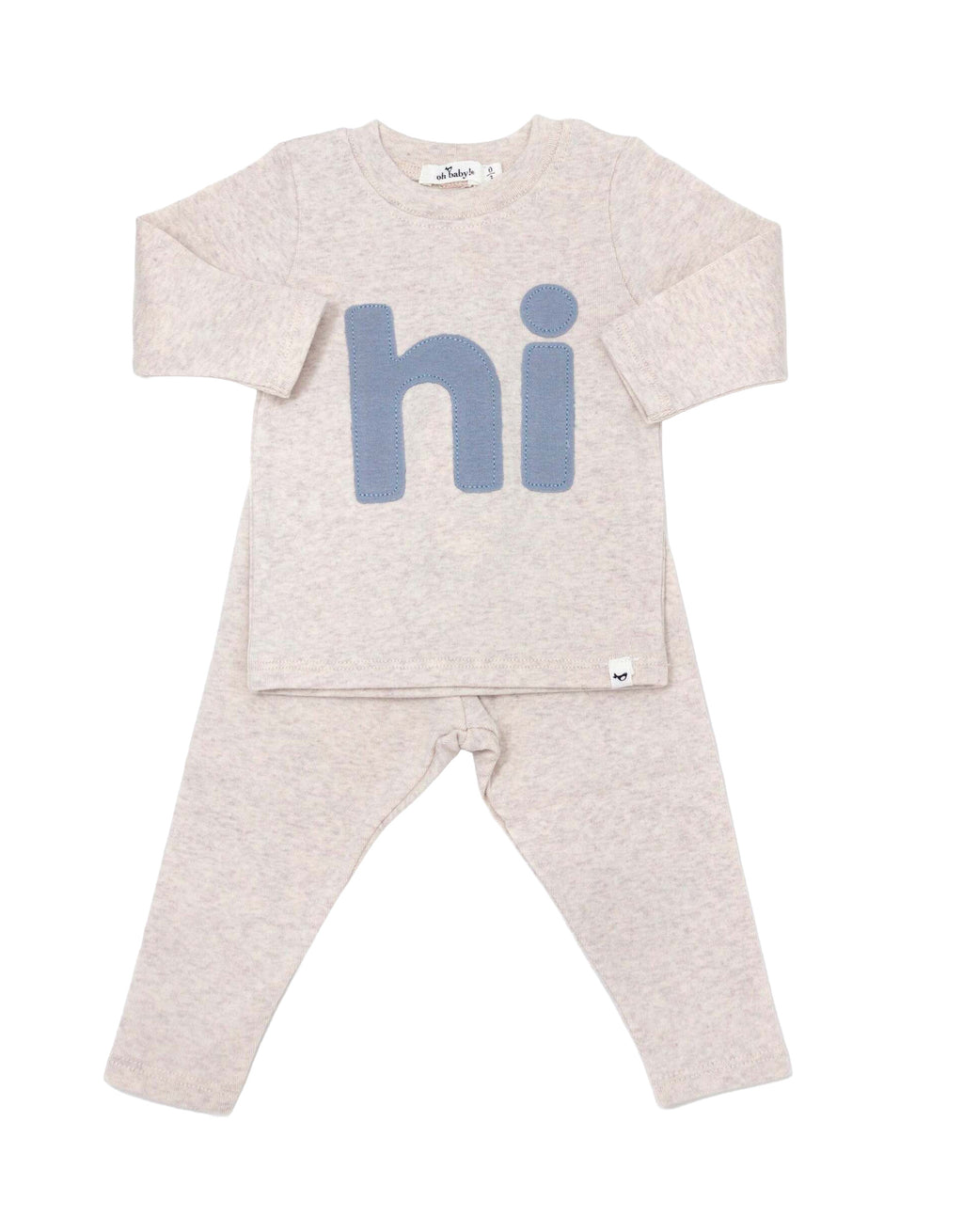 Oh Baby L/S Blue Hi Set