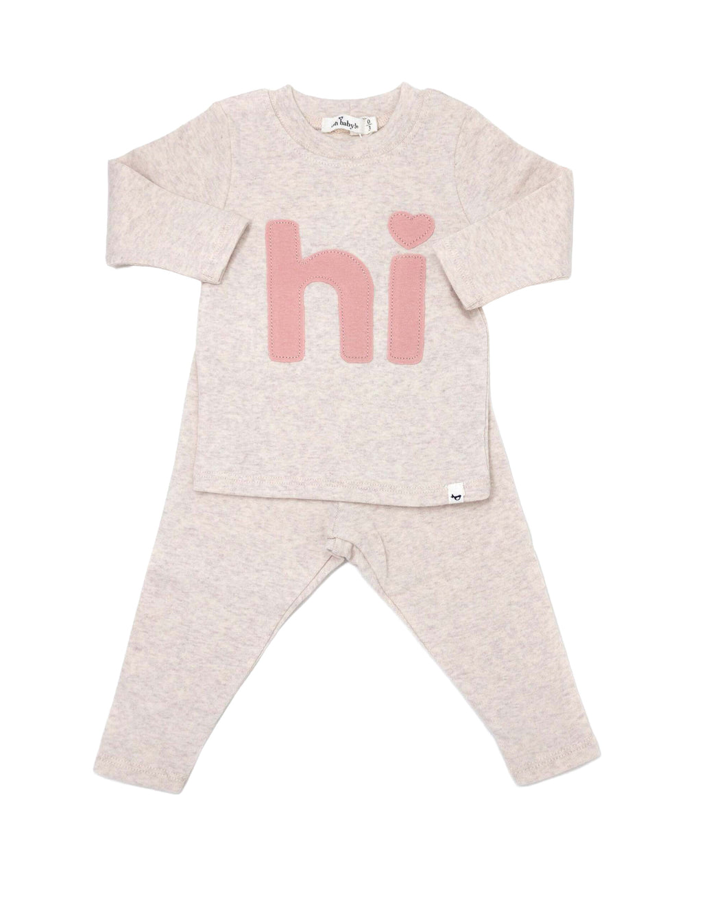 Oh Baby L/S Pink Hi Set