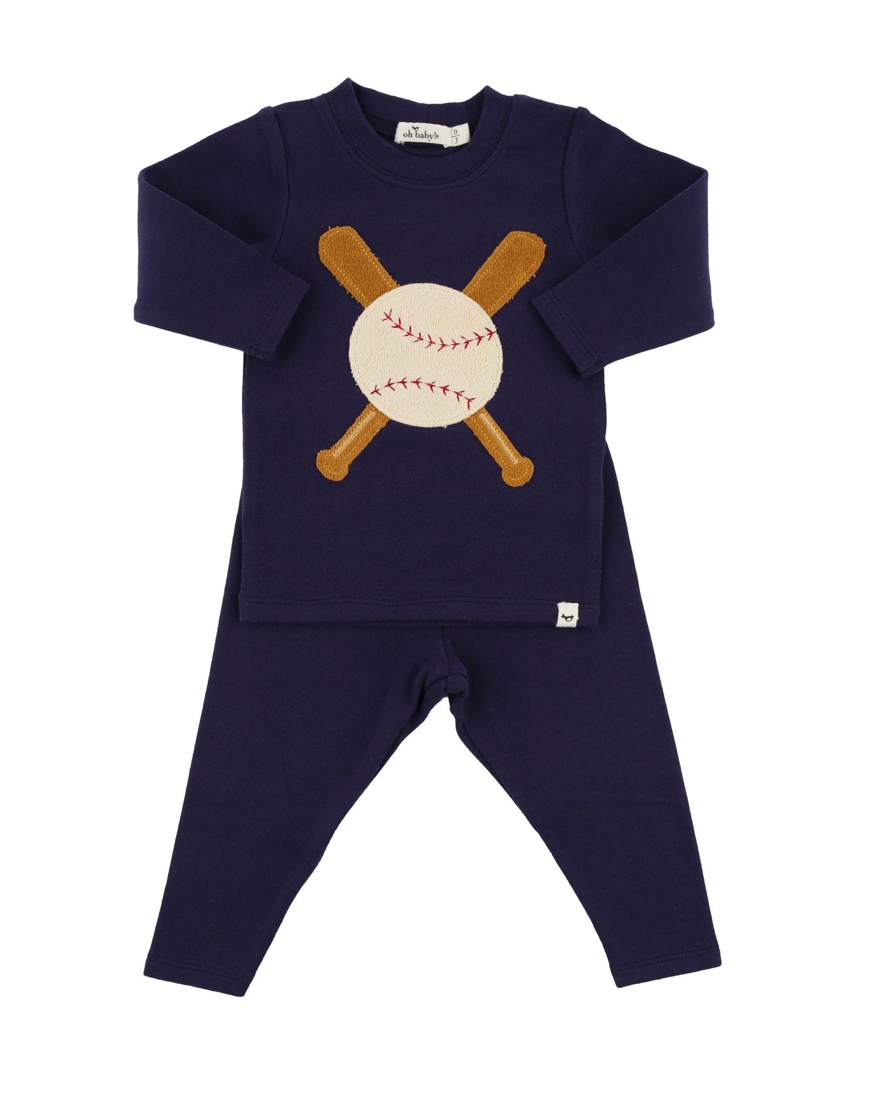 Oh Baby L/S Terry Baseball