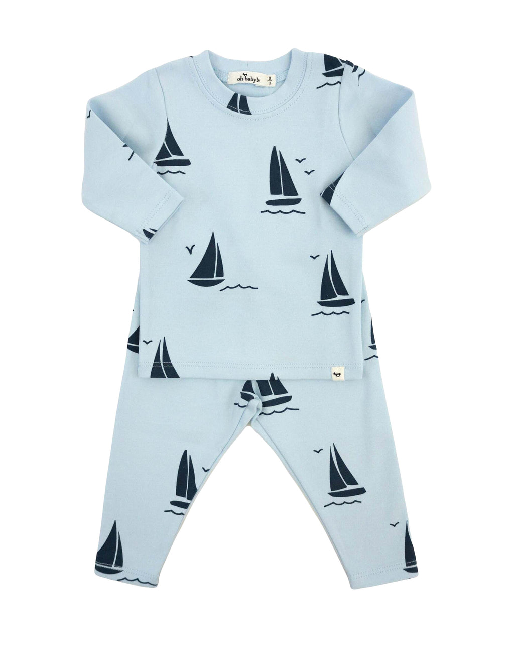 Oh Baby Long Sleeve Sailboat Set