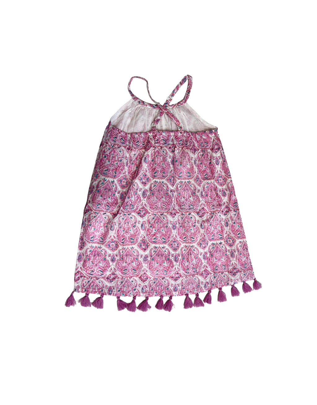 Mini Chantal Girl's Sundress Pink Paisley