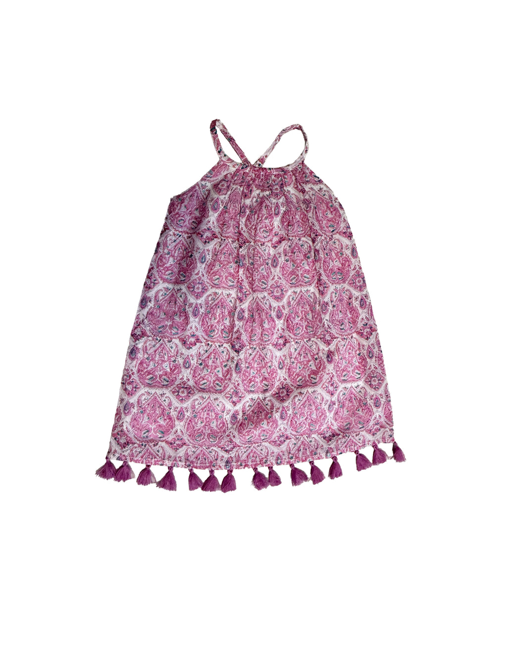Mini Chantal Girl's Sundress Pink Paisley