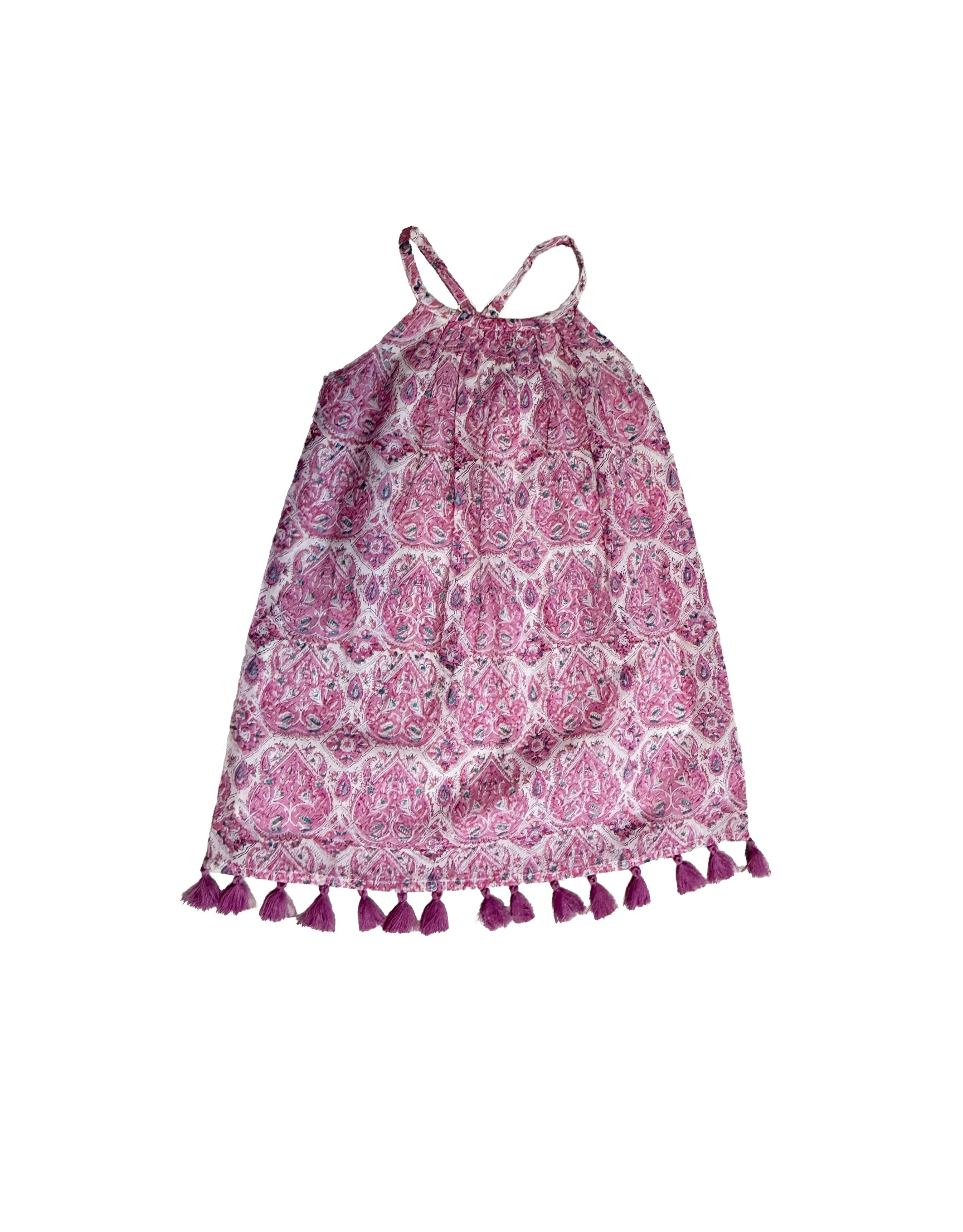Mini Chantal Girl's Sundress Pink Paisley