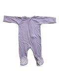 Sweet Bamboo Zipper Ribbed Footie