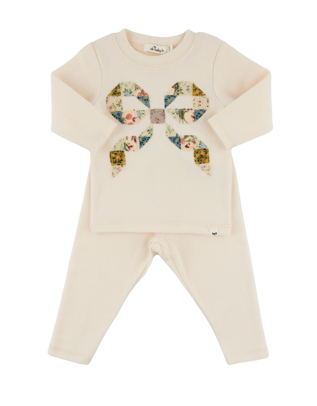oh baby! Two Piece Set - Floral Quilt Bow