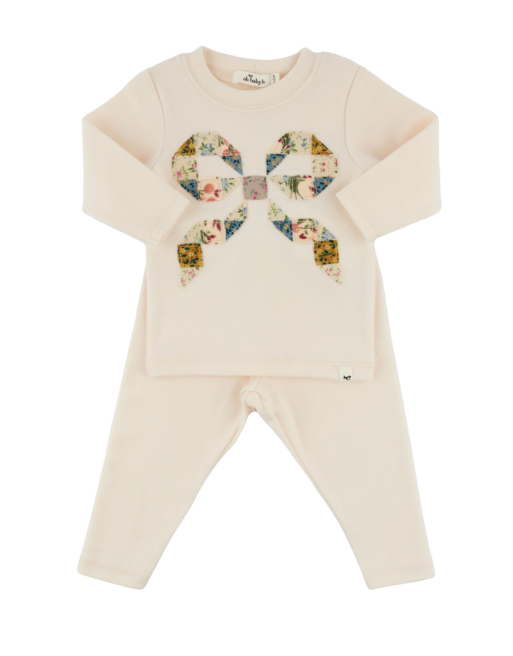 oh baby! Two Piece Set - Floral Quilt Bow
