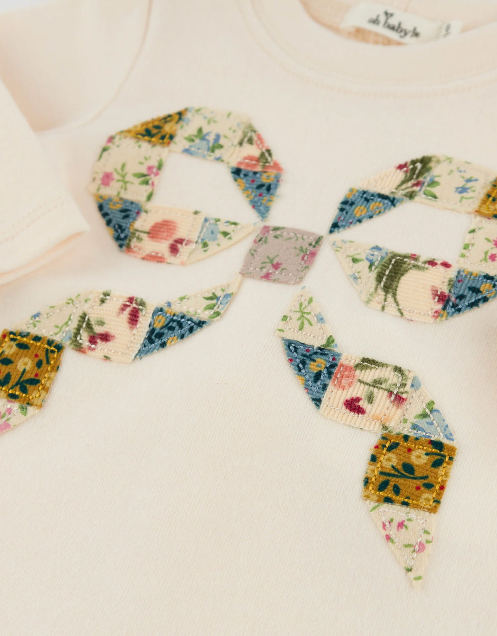 oh baby! Two Piece Set - Floral Quilt Bow