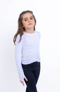 Preppy Goose Pixie Ruched L/S Top