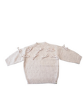 Oh Baby Diamond Cable Bows Sweater