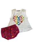 Baby Steps Rainbow Foil Heart Set