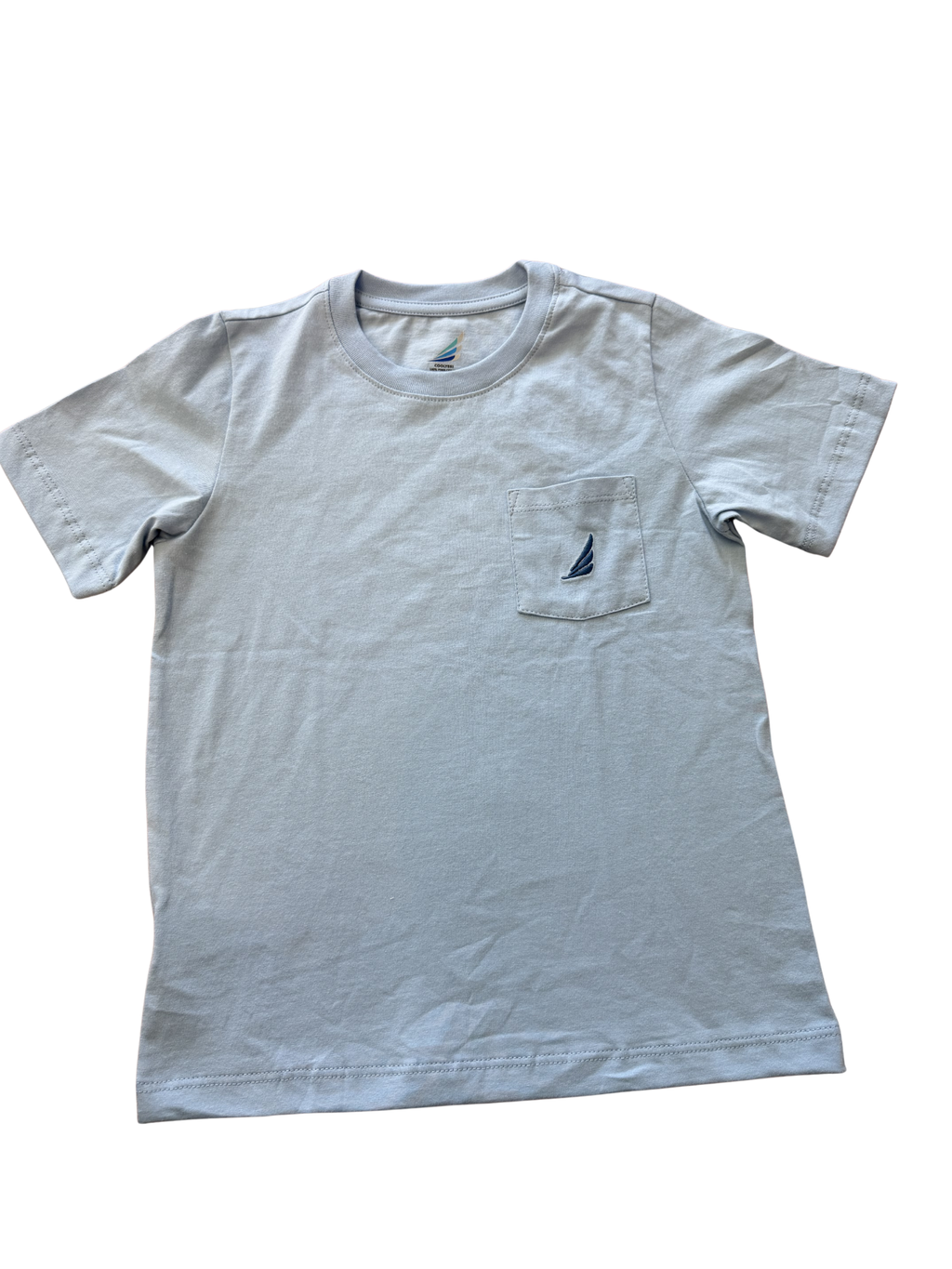Coolybri Lt. Blue Anchors Pocket Tee