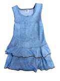 Social Butterfly Ruffle Denim Dress