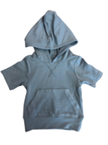Denim Duo Short Sleeve Hoodie