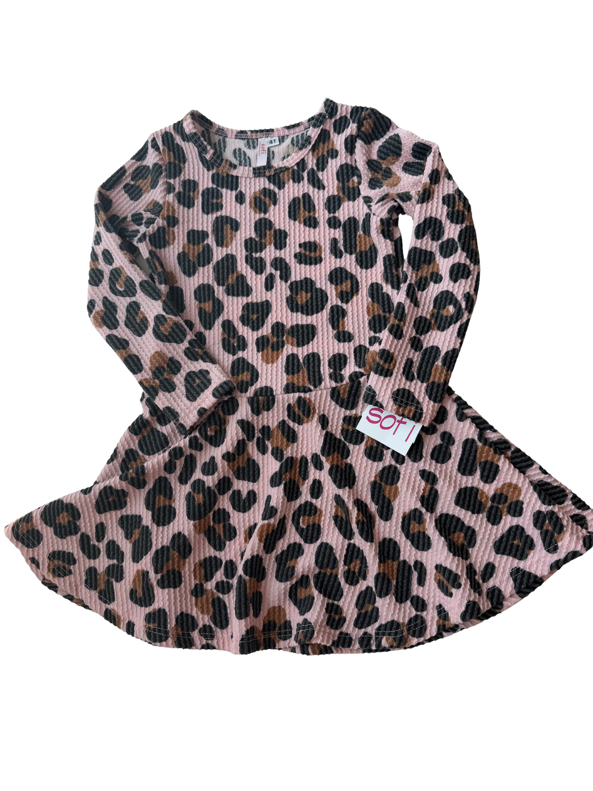 Sofi Leopard Pink Dress