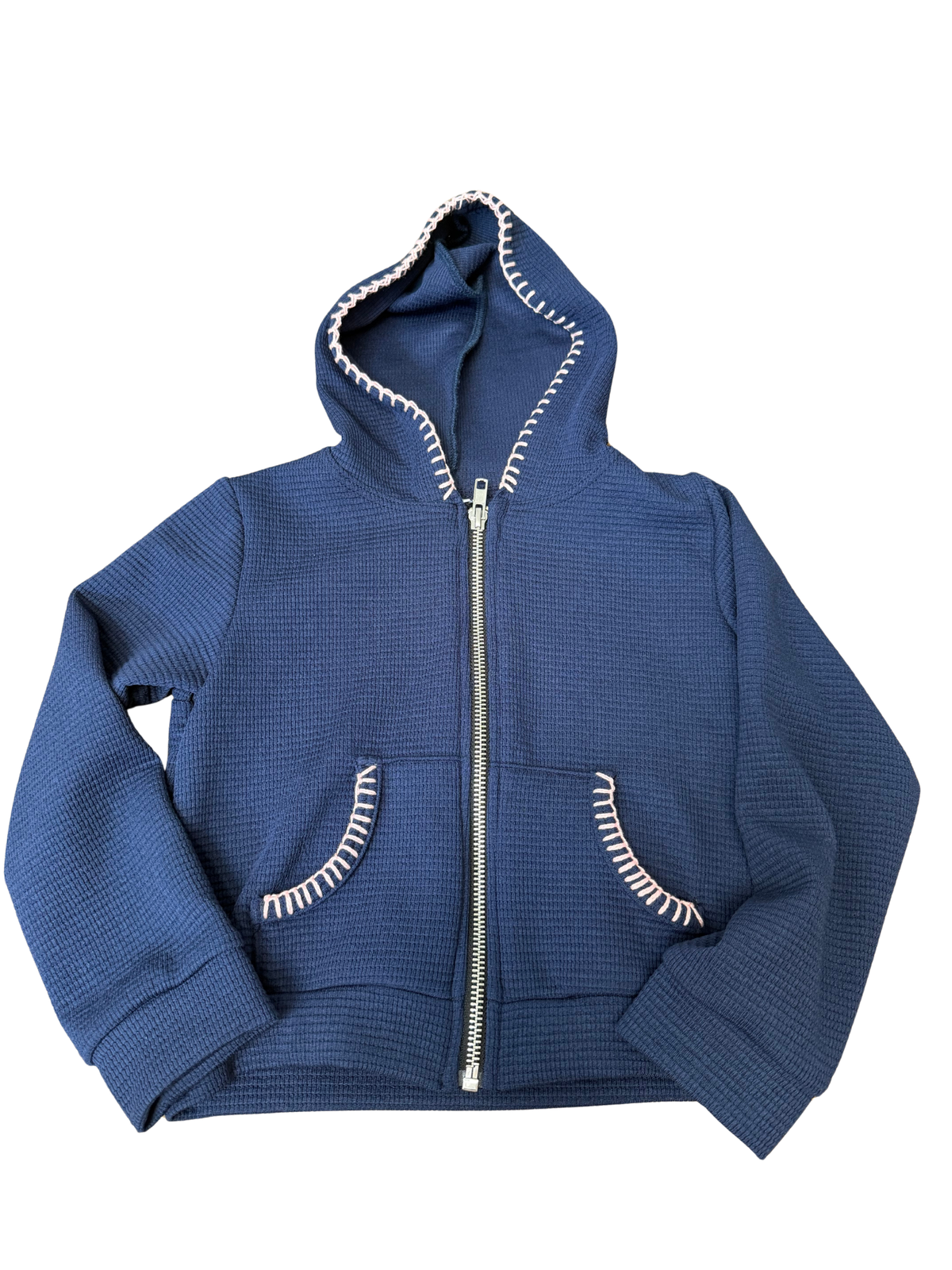 Sofi Napi Navy Pink Zip Hoodie