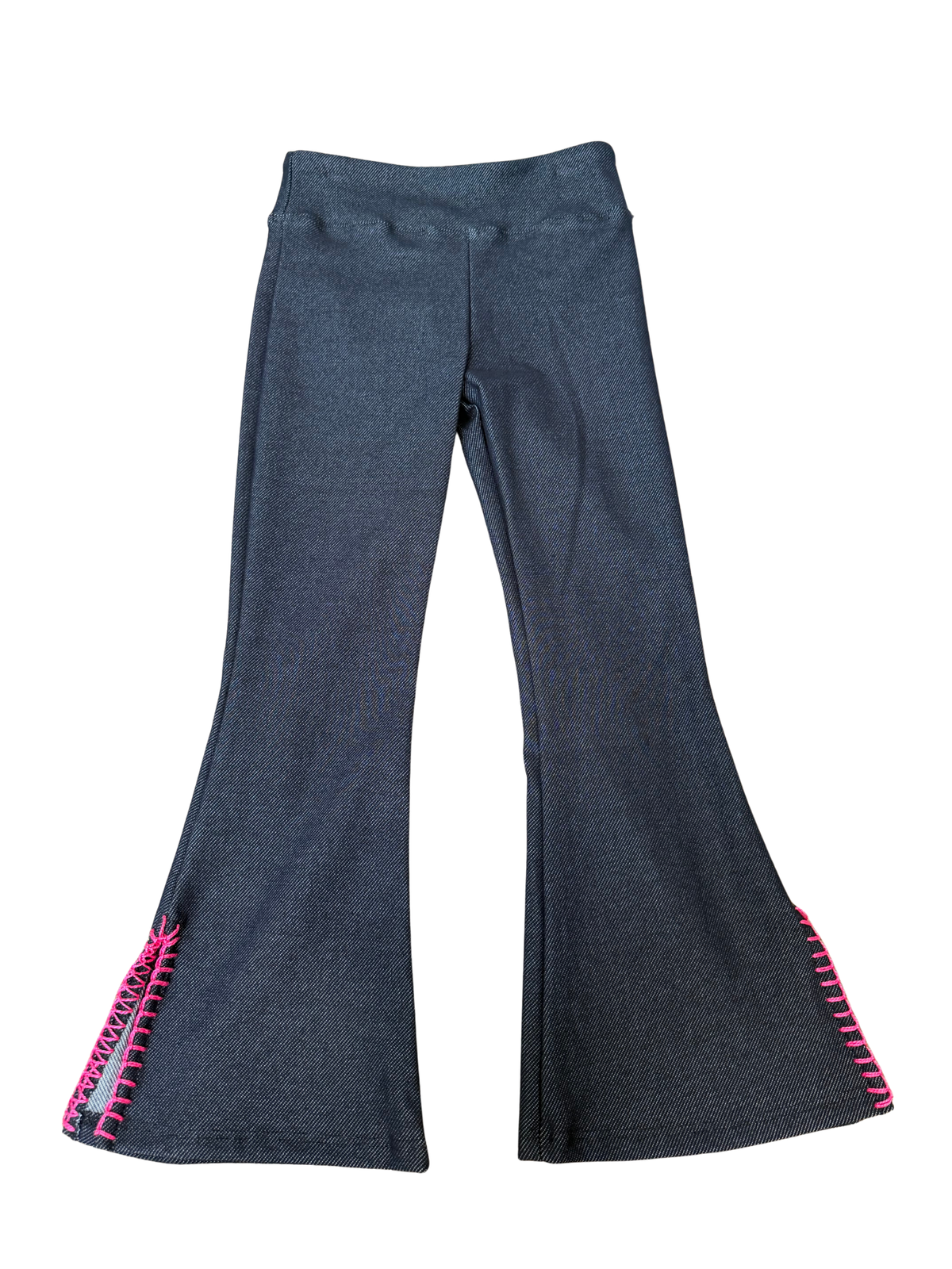 Sofi Denim Flare Pants with Stitch